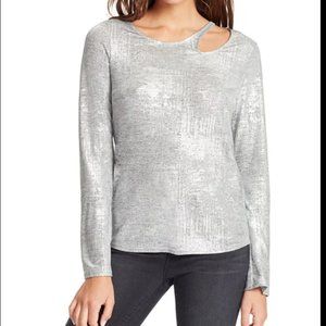 2 Bethenny Frankel Skinnygirl Paparazzi Top sz S NWT Gold & Silver